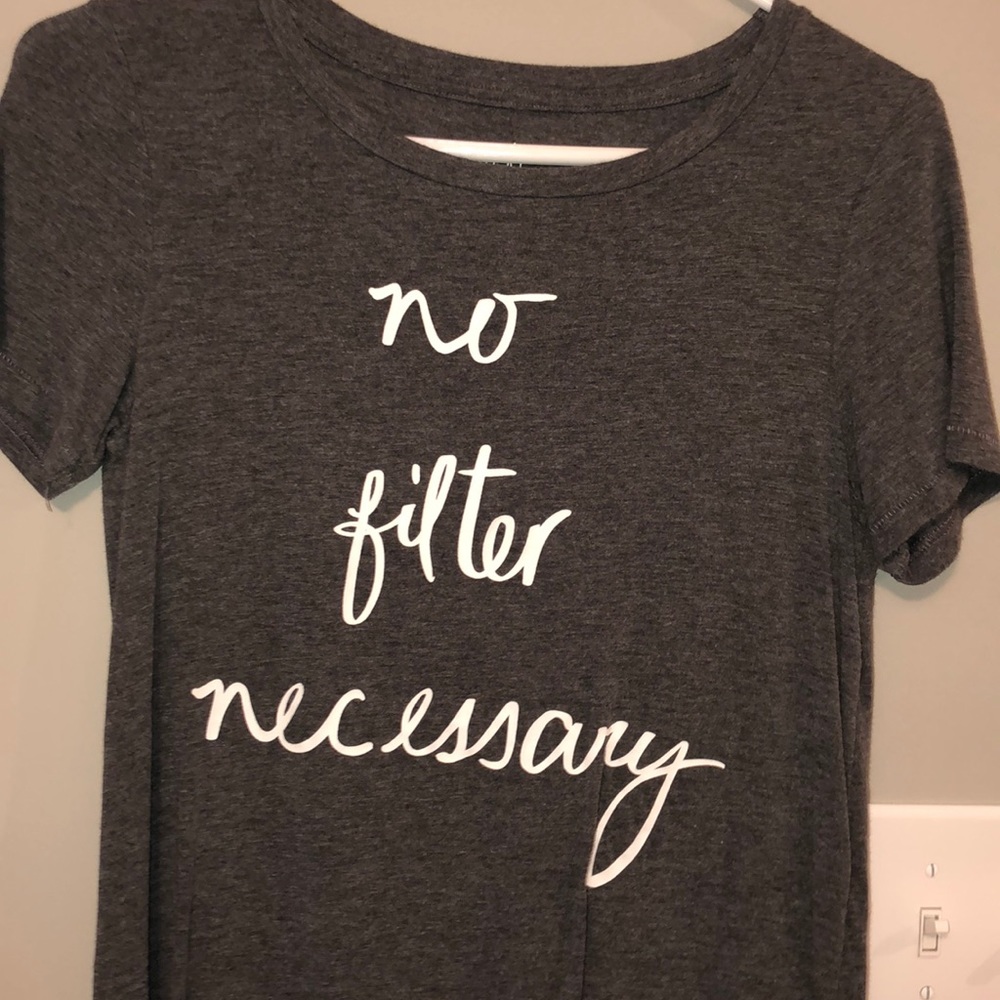short sleeve gray shirt